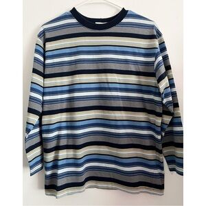 Talbots Kids • Blue Striped Long Sleeve Shirt